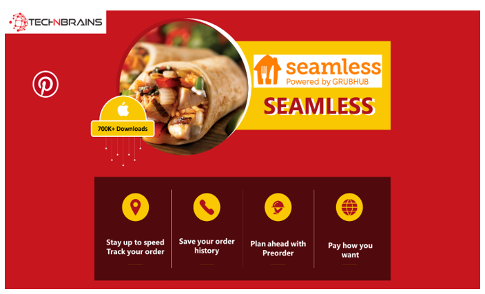 Seamless food delivery app