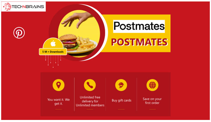 Postmates food delivery app