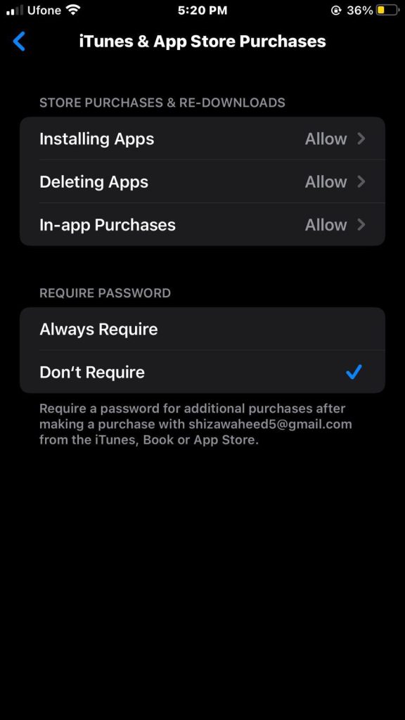 screenshot 4 -disable in app purchases in iphone
