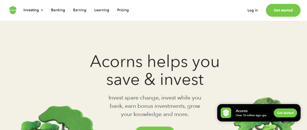 acorns - money making app