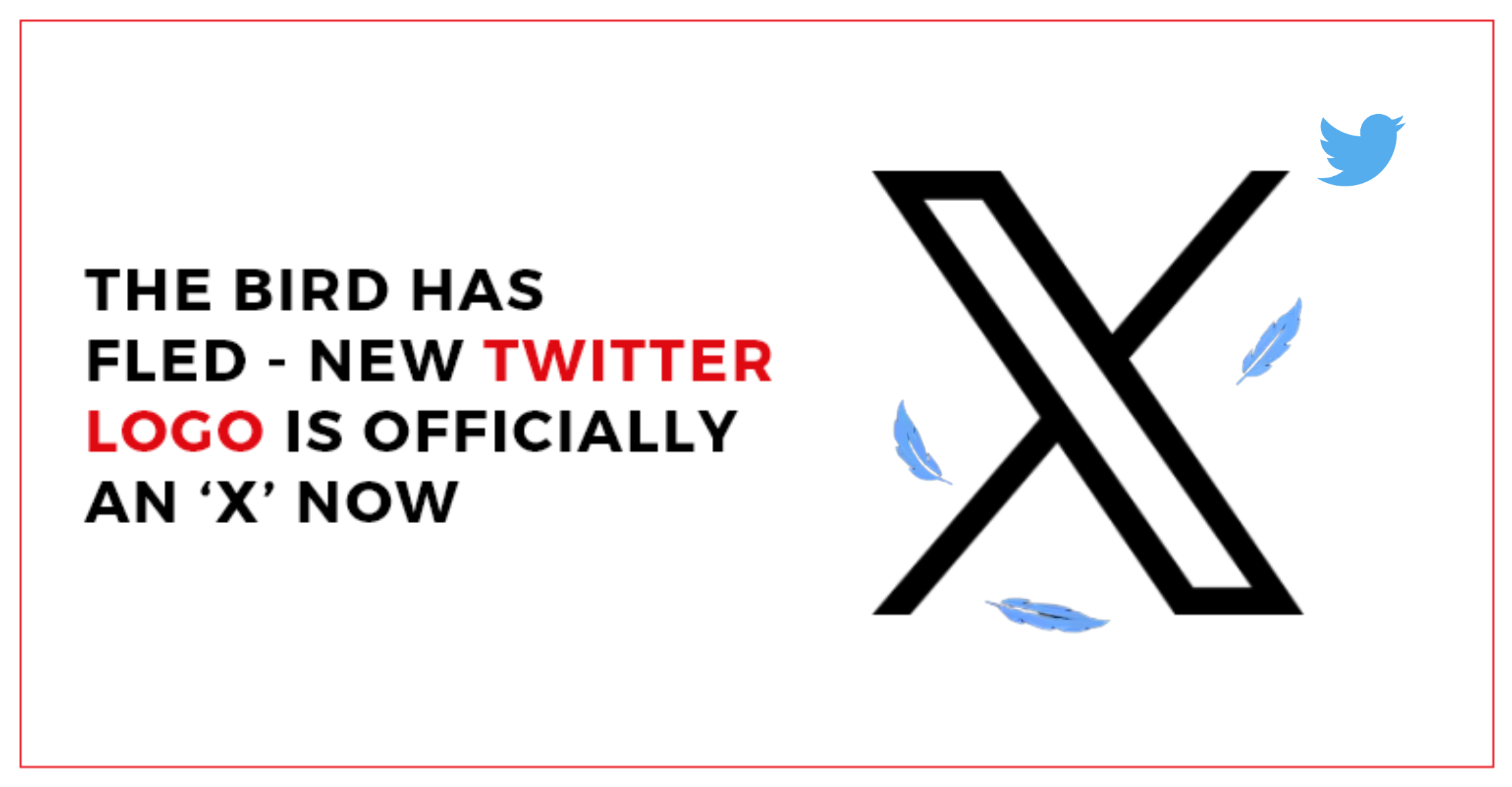 new twitter logo is X now
