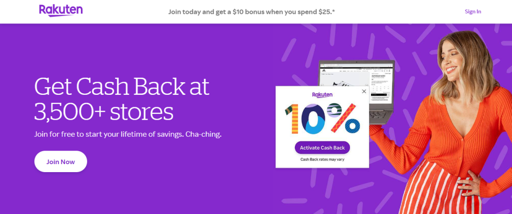 rakuten - get cash back