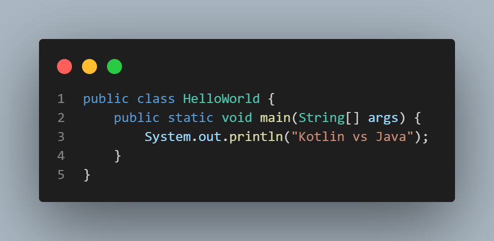 Kotlin vs Java Syntax and Language