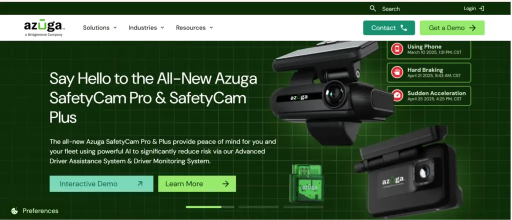 Azuga fleet management software