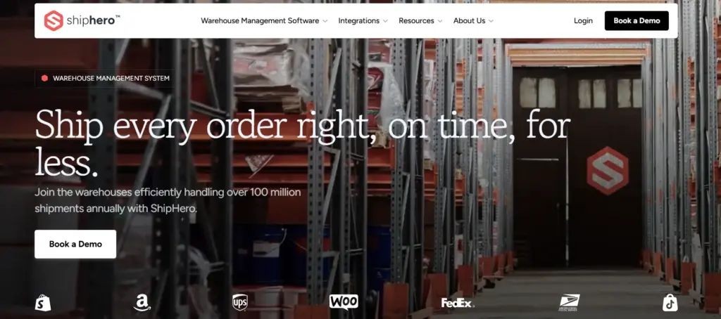 ShipHero WMS: Best for High-Volume Direct-to-Consumer Fulfillment
